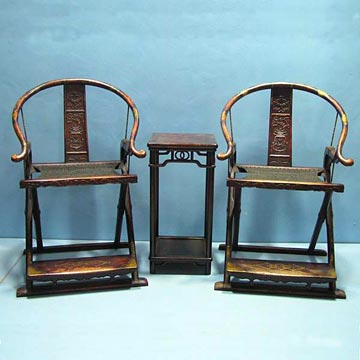 Chinese Antique-Jiao Chairs